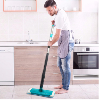 Spin Twist Rotating Mop Self-Wringing Reusable Flat Mops Hard Floor Cleaning Mop Easy Bucket Microfiber Mop Cleaner