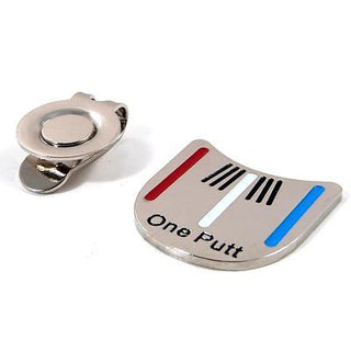 One Putt Golf Putting Alignment Aiming Tool Ball Marker with Magnetic Hat Clip wholesale