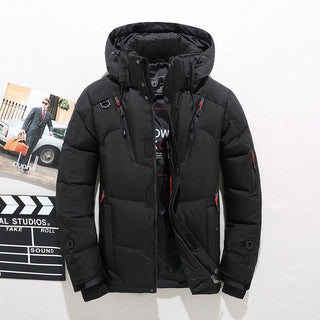 High Quality Thick Warm Winter Jacket Men Hooded Thicken Duck Down Parka Coat Casual Slim Down Mens Overcoat With Many Pockets