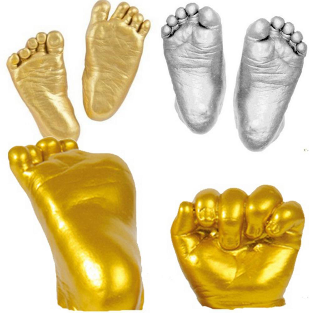 3D Baby Hand Foot Print Plaster Casting Kit Handprint Footprint